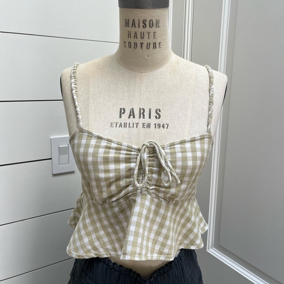 Salty Blonde for Billabong Tidal gingham crop top - Picture 3 of 8